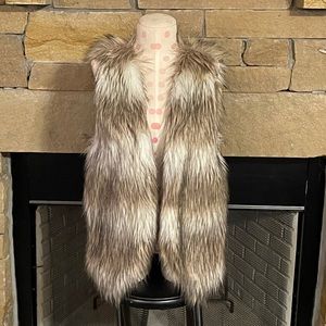 Faux fur vest